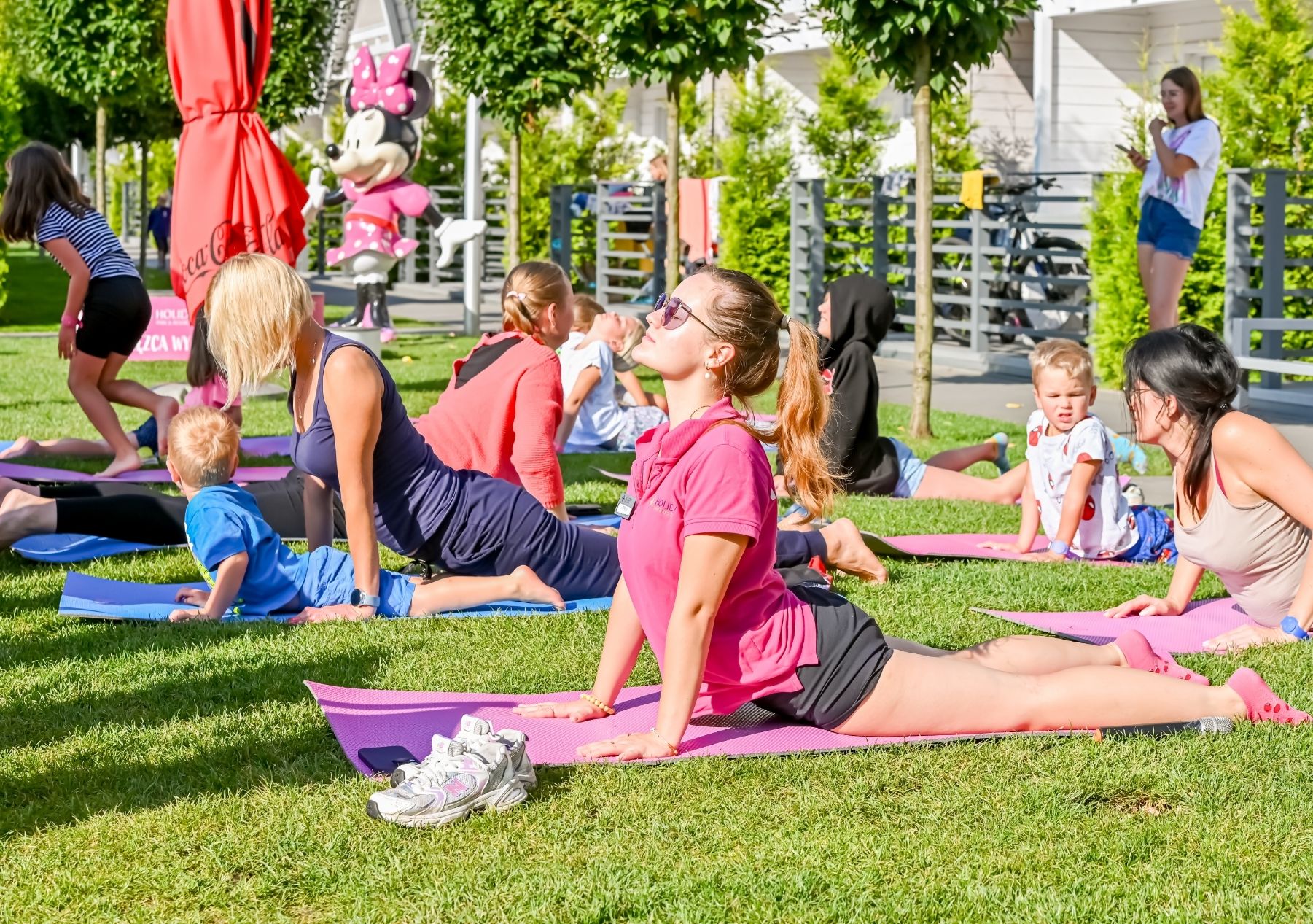 odpoczynek na matach do jogi